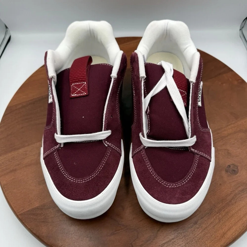 Vans Chukka Push Iconic Shoes Burgandy/White Fat‎ Tongue Unisex Sz M/11.5 - W/13